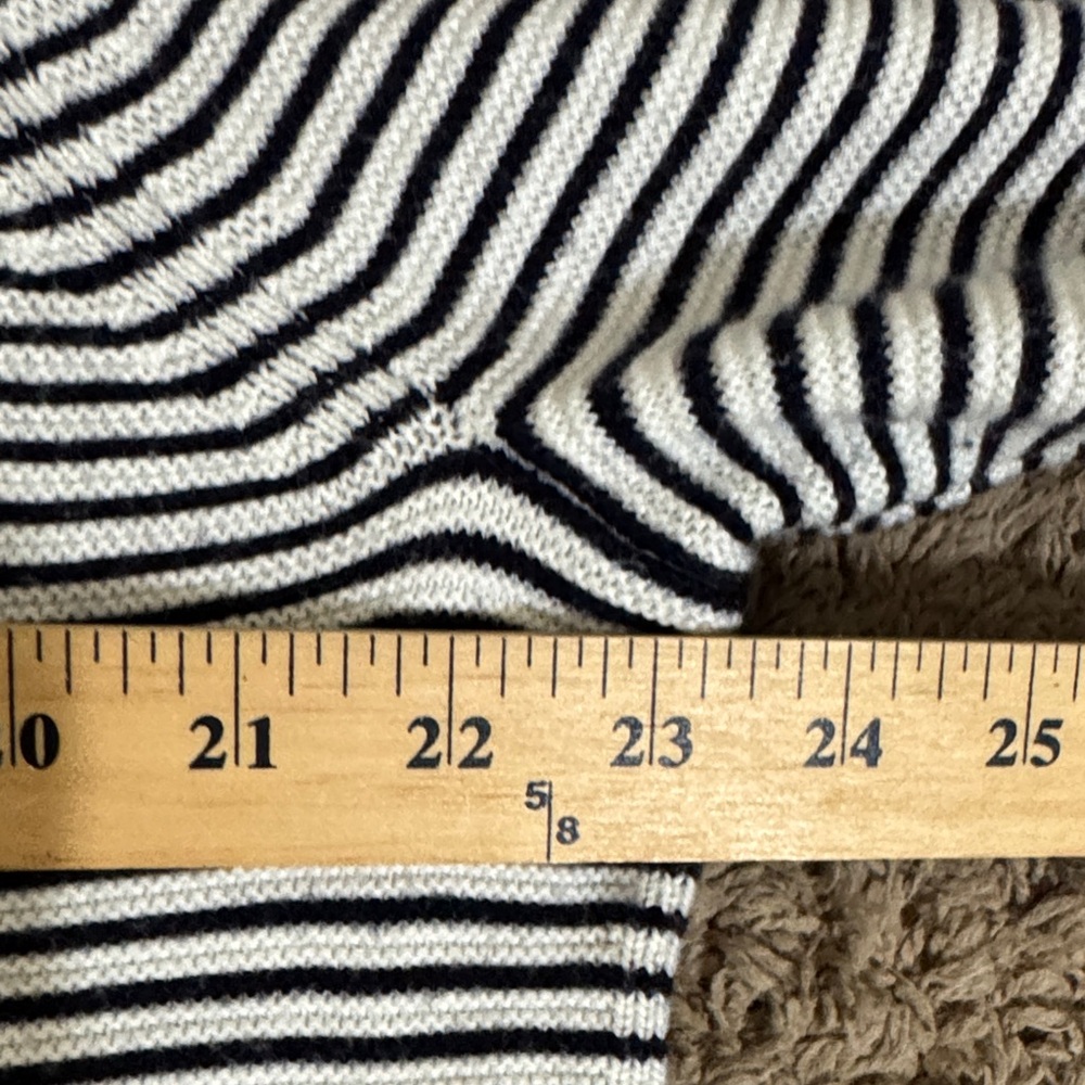 Talbots Plus Size Striped V-Neck Sweater size 2X Business Casual Preppy Fall - Picture 8 of 10